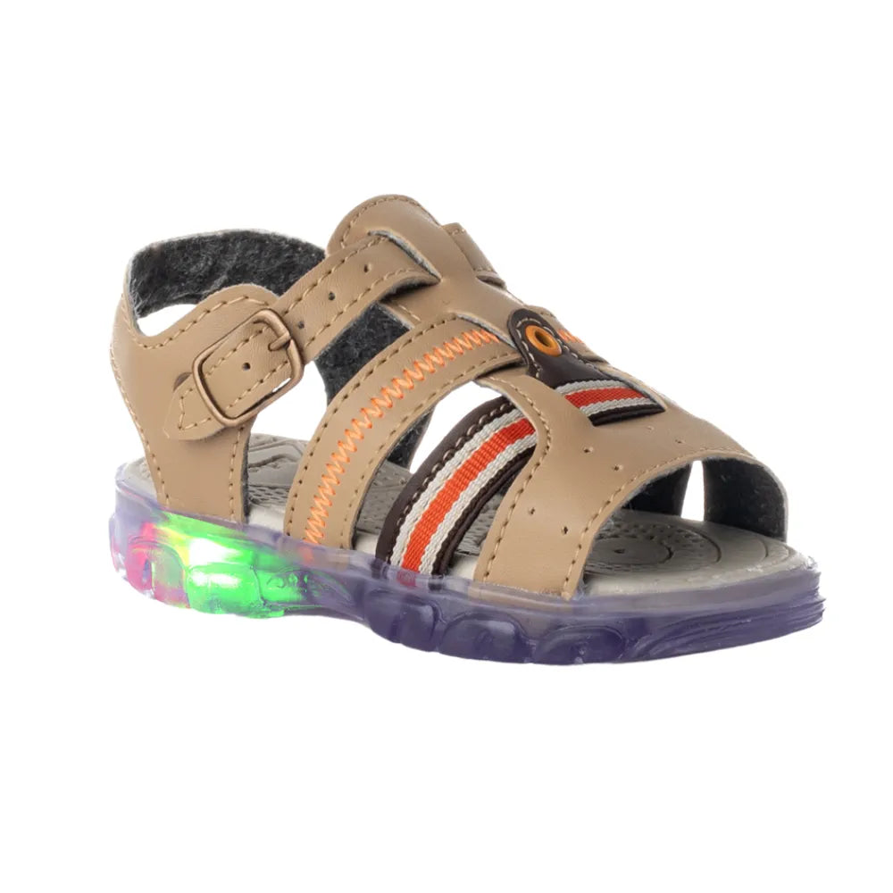 Sandália Masculina Infantil Confortável Menino Com LED Funfy 087A