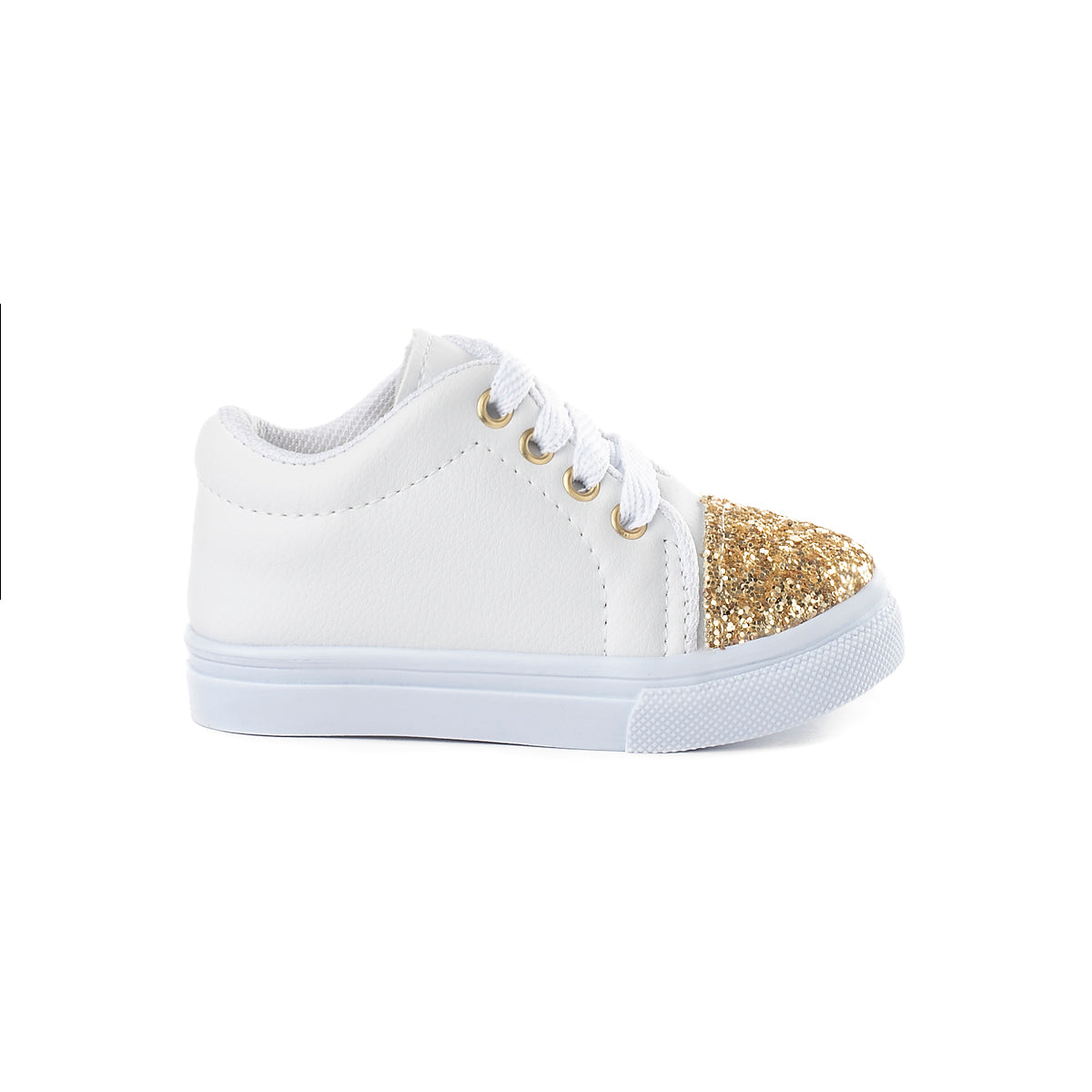 Tênis Infantil Feminino Basico para Menina Funfy Shine Branco 213