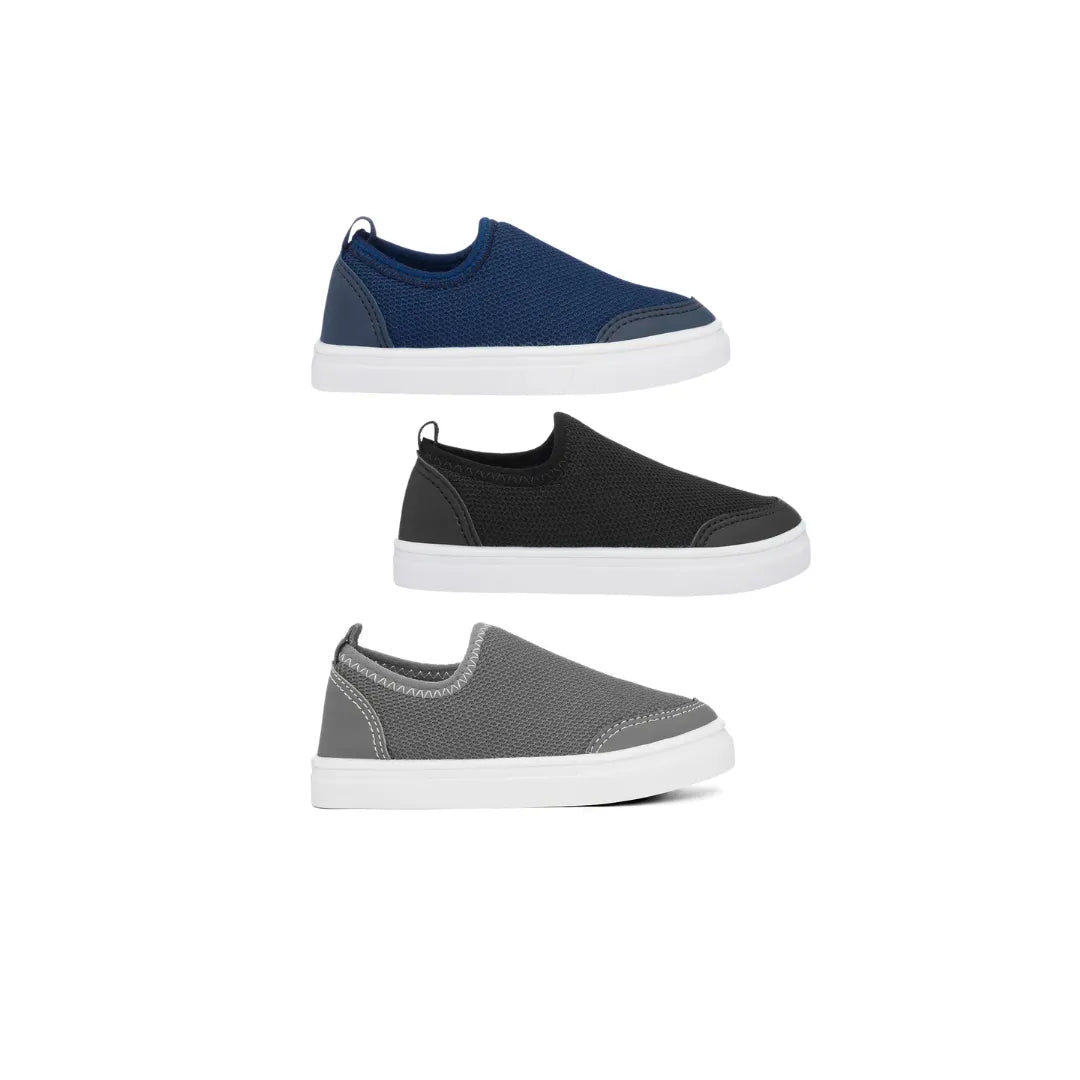 Mega Combo Tenis Infantil Masculino 3 Pares Calce Fácil 500A Funfy