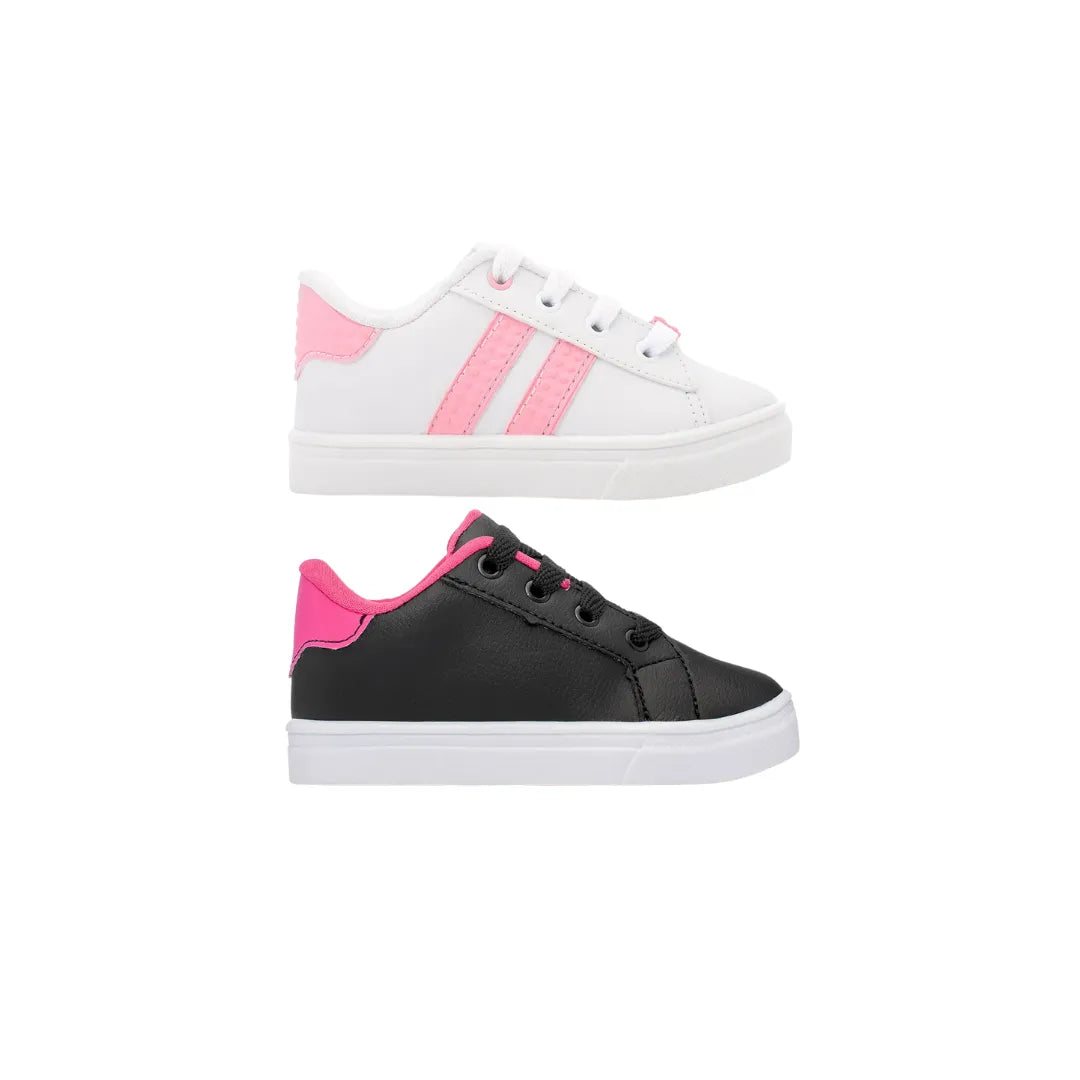 Combo 2 Tenis Feminino Infantil Fashion Menina Funfy 3127A